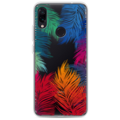 Силиконовый чехол Рамка из перьев на Xiaomi Redmi 7 Case Place