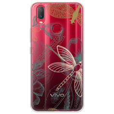 Силиконовый чехол Тени стрекоз на Vivo Y11 Case Place