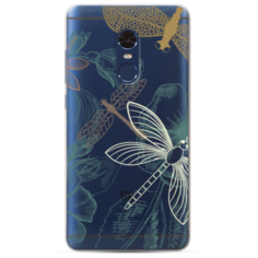 Силиконовый чехол Тени стрекоз на Xiaomi Redmi Note 4 Case Place