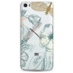 Силиконовый чехол Тени стрекоз на Xiaomi Mi5 Case Place