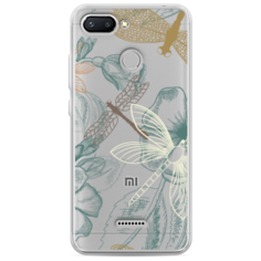 Силиконовый чехол Тени стрекоз на Xiaomi Redmi 6 Case Place