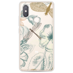 Силиконовый чехол Тени стрекоз на Xiaomi Mi 8 SE Case Place