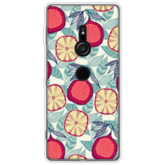 Силиконовый чехол Постер с гранатами на Sony Xperia XZ2 Case Place