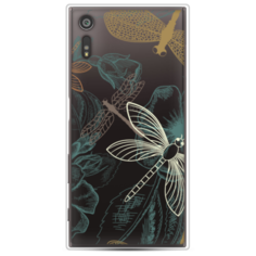 Силиконовый чехол Тени стрекоз на Sony Xperia XZ Case Place
