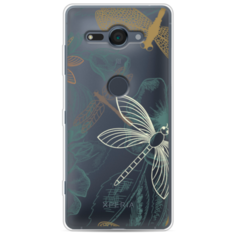 Силиконовый чехол Тени стрекоз на Sony Xperia XZ2 compact Case Place