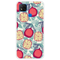 Силиконовый чехол Постер с гранатами на Xiaomi Redmi 9C Case Place