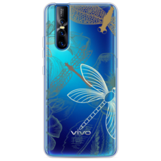 Силиконовый чехол Тени стрекоз на Vivo V15 Case Place