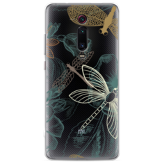 Силиконовый чехол Тени стрекоз на Xiaomi Mi 9T Case Place
