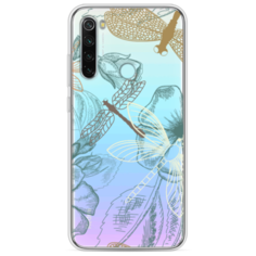 Силиконовый чехол Тени стрекоз на Xiaomi Redmi Note 8 Case Place