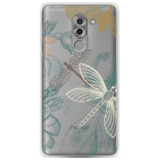Силиконовый чехол Тени стрекоз на Huawei Honor 6X Case Place