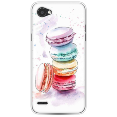 Силиконовый чехол Пирамидка макарони 2 на LG Q6 Case Place