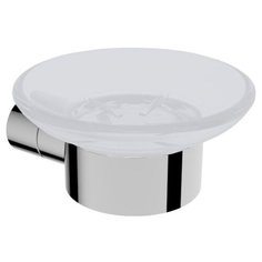 Мыльница подвесная, матовое стекло LINISI мод. ALFA, настенный, арт. 87885 хром.