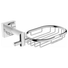 Мыльница подвесная LINISI мод. CUBO, настенный, арт. 810011-B хром.