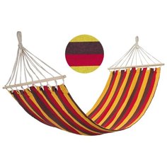 ГАМАК ПОЛОТНЯНЫЙ HAM-09 200 Х 80 СМ ( ДЕРЕВ. ПЛАНКА) 1/10) "ECOS"