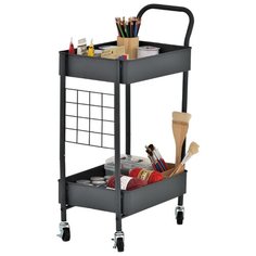 Этажерка-столик сервировочный My Space TB2P, 2 полки, черный