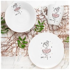 Детский подарочный набор посуды Salad "Балерина"