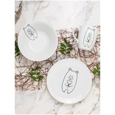 Детский подарочный набор посуды Salad "Мишка"