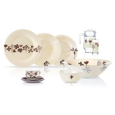 Столовый набор ХЕВА БЕЖ 46 предметов Luminarc