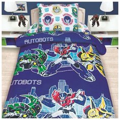 Комплект постельного белья, 1,5сп, MONA LIZA, Transformers, н(1)50х70см, на синем