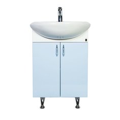 Orange Кларис Kl-55TUB+RA напольная тумба с раковиной, голубая