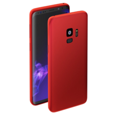Чехол Deppa Case Silk для Samsung Galaxy S9, красный металлик