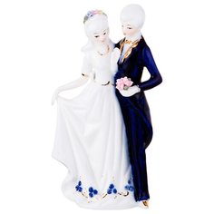 Статуэтка влюбленная пара Lefard h = 21 см серия blau weiss (276-040)