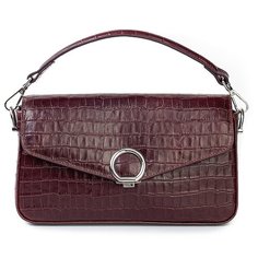 Сумка кроссбоди AFINA 490, натуральная кожа, бордо