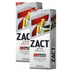 LION Зубная паста отбеливающая "ZACT",150 гр.*2 шт
