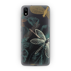 Силиконовый чехол Тени стрекоз на Xiaomi Redmi 7A Case Place