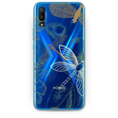 Силиконовый чехол Тени стрекоз на Huawei Honor 9X Case Place