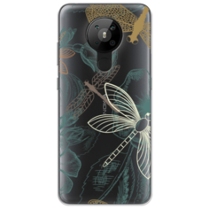 Силиконовый чехол Тени стрекоз на Nokia 5.3 Case Place