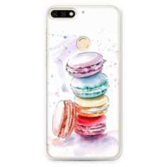 Силиконовый чехол Пирамидка макарони 2 на Huawei Honor 7C Case Place