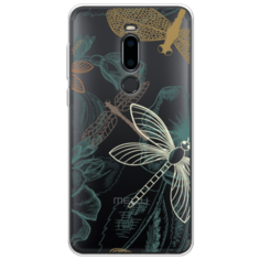 Силиконовый чехол Тени стрекоз на Meizu M8 Case Place