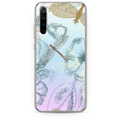 Силиконовый чехол Тени стрекоз на Xiaomi Redmi Note 8T Case Place