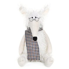 Мягкая игрушка MAXITOYS Крыс Александр Сергеевич в Клетчатом Шарфе, 22 см MT-MRT021929-22