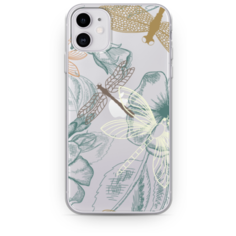 Силиконовый чехол Тени стрекоз на iPhone 11 Case Place
