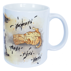 Кружка "Толстые котики" Hand Art Studio