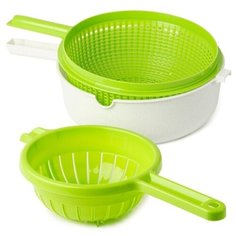 Дуршлаги 2,5л и 1,5л с миской / Зеленый Alpen Haken