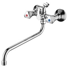 Смеситель для ванны, FASHUN A2211-2, материал латунь, цвет хром, механизм - кран-букса керамическая, поверхность глянцевая