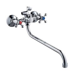 Смеситель для ванны, FASHUN A2208-2, материал латунь, цвет хром, механизм - керамический картридж, поверхность глянцевая