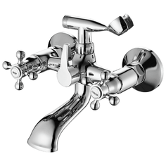 Смеситель для ванны, FASHUN A3019, материал латунь, цвет хром, механизм - кран-букса керамическая, поверхность глянцевая