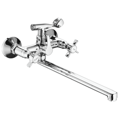 Смеситель для ванны, FASHUN A2224, материал латунь, цвет хром, механизм - кран-букса керамическая, поверхность глянцевая