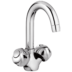 Смеситель для раковины, FASHUN A1326, материал латунь, цвет хром, механизм - кран-букса керамическая, поверхность глянцевая