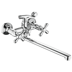 Смеситель для ванны, FASHUN A2125, материал латунь, цвет хром, механизм - кран-букса керамическая, поверхность глянцевая