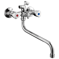 Смеситель для ванны, FASHUN A2211, материал латунь, цвет хром, механизм - кран-букса керамическая, поверхность глянцевая