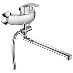 Смеситель для ванны, FASHUN A2121, материал латунь, цвет хром, механизм - керамический картридж, поверхность глянцевая