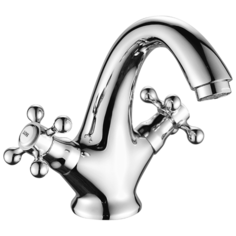 Смеситель для раковины, FASHUN A1019, материал латунь, цвет хром, механизм - кран-букса керамическая, поверхность глянцевая