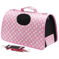 Переноска Lilli Pet City для животных, размер S, 36х18х24см, розовая