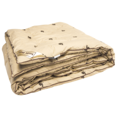 Одеяло шерстяное Soft Box Camel Royal 1,5-спальное, 140х205 см, из шерсти монгольского верблюда, чехол из 100% хлопка