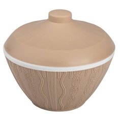 Сахарница Альтернатива, Меланж 0,5л с крышкой, бежевый Alternativa